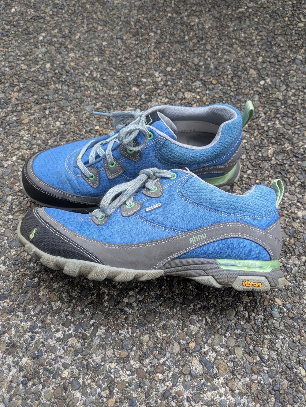 Ahnu Blue Sugarpine Waterproof Hiking Shoes